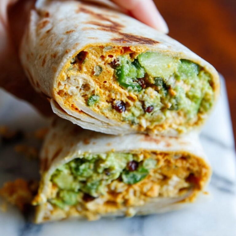 Scallion Pancake with Egg and Spinach Wrap Recipe