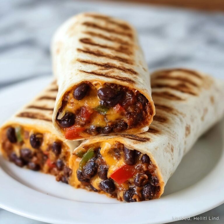 Savory Vegetarian Bean and Cheese Burritos Recipe
