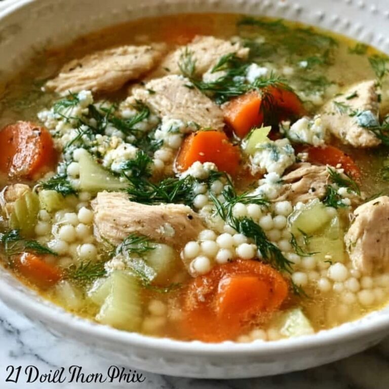 Greek Chicken Pearl Couscous Soup Recipe