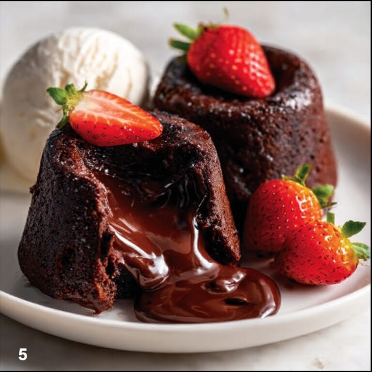 Pink Lava Cake for Valentine’s Day Recipe