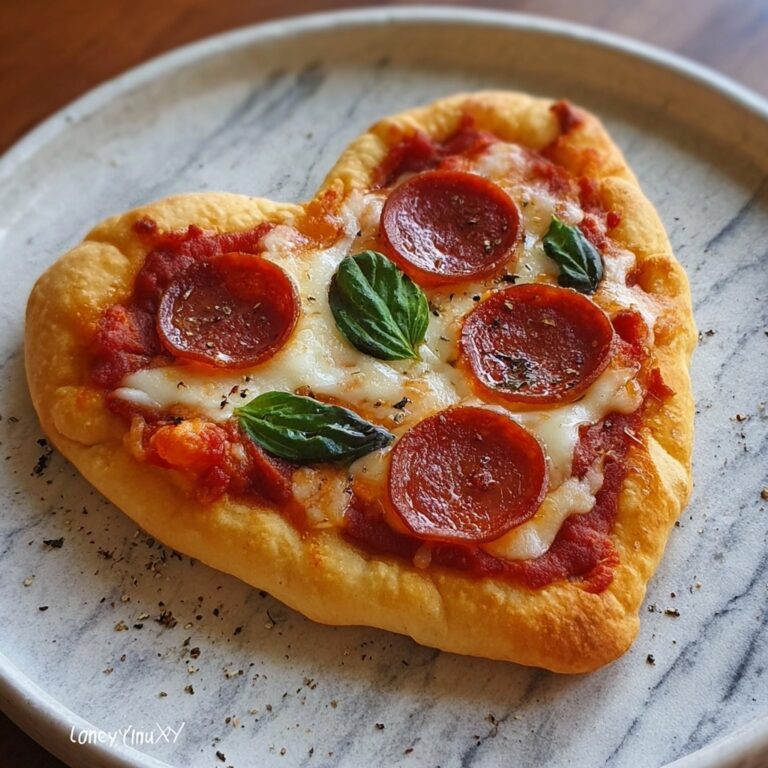 Valentine’s Day Heart-Shaped Mini Pizzas Recipe