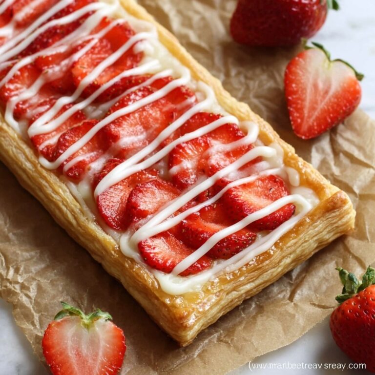 Strawberry Lemon Danish Pastries Recipe