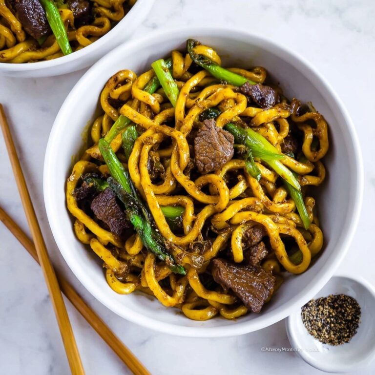 Black Pepper Beef Noodles Recipe