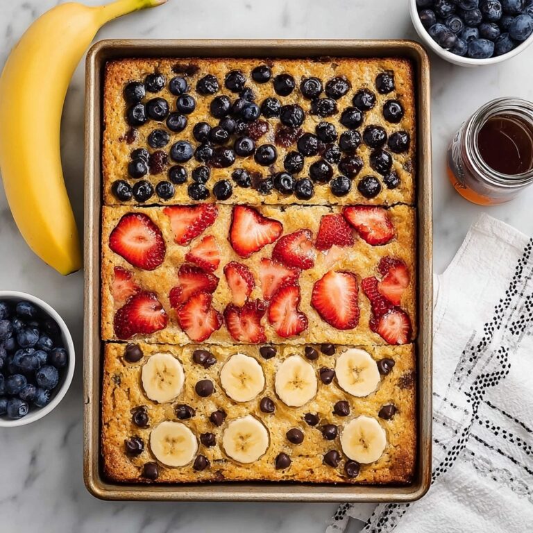 Sheet Pan Pancakes with Fresh Fruit and Chocolate Chips Recipe