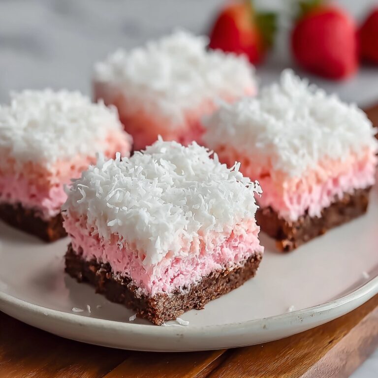 Best Pink Coconut Snowball Cake Bars Recipe