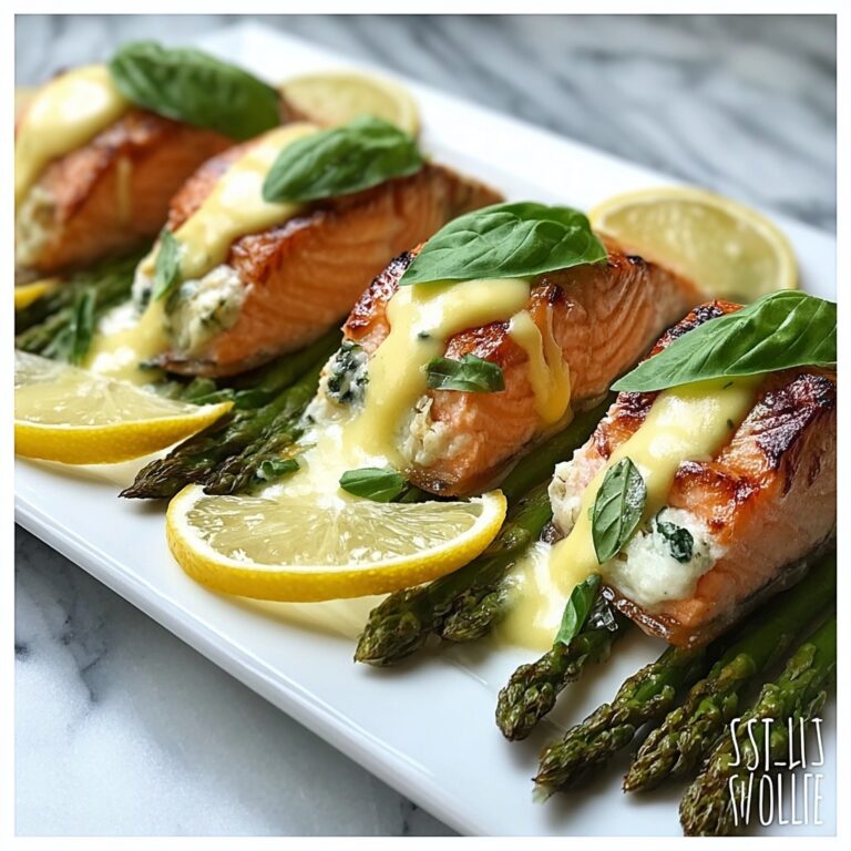 Asparagus and Lemon Basil Ricotta Stuffed Salmon Rolls Recipe