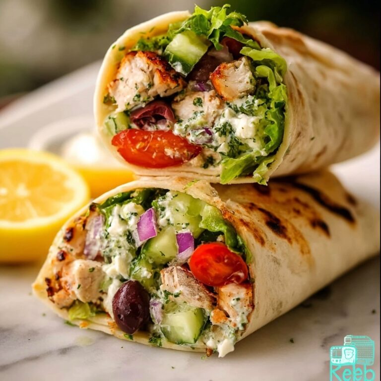 Greek Lemon Chicken Wrap Recipe
