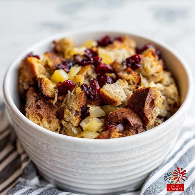 Cranberry Apple Walnut Stuffing Recipe