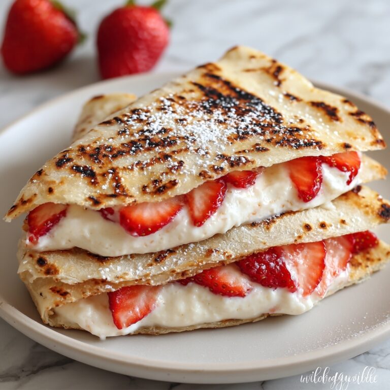 Strawberry Cream Cheese Quesadillas Recipe