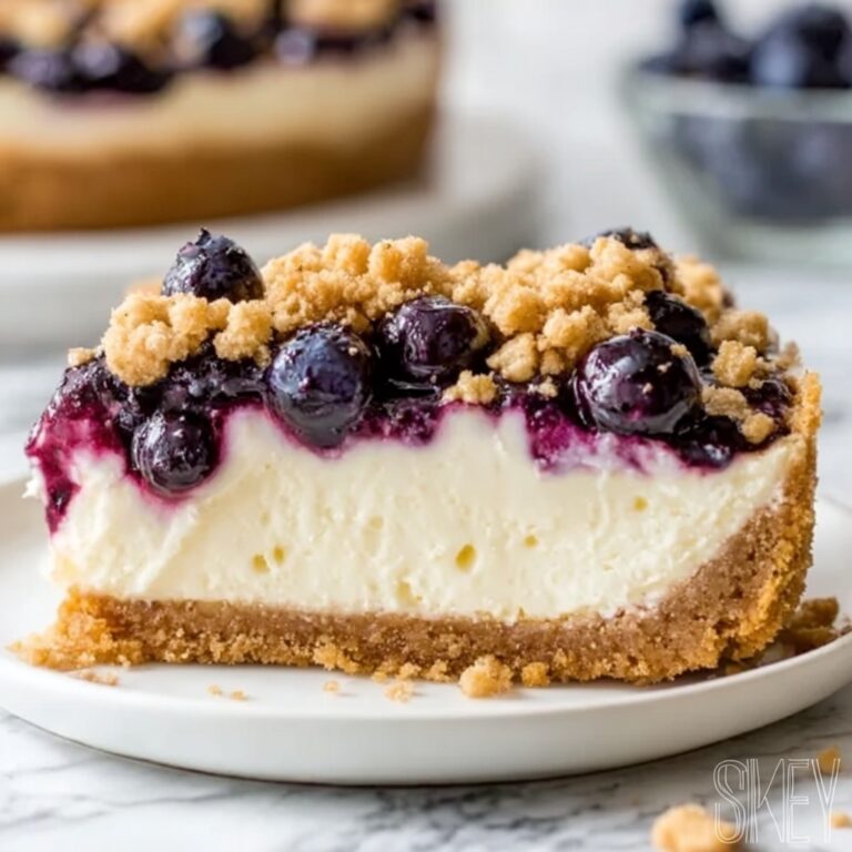 Blueberry Crumble Cheesecake Recipe