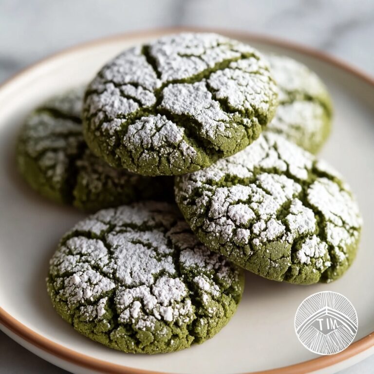 Soft Matcha Chocolate Crinkle Cookies Recipe