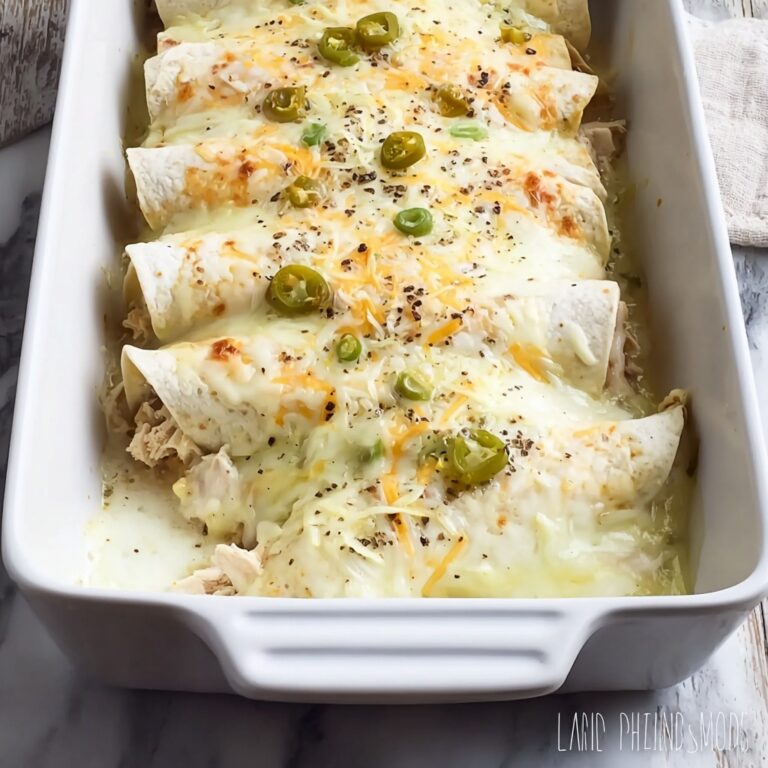 Chicken Enchiladas with Creamy White Sauce Recipe