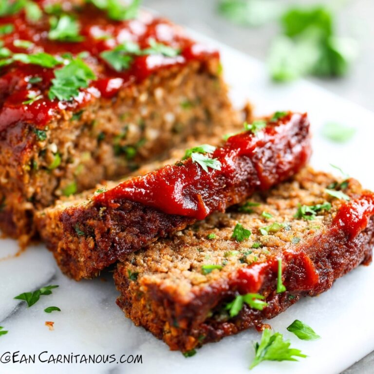 One Pound Meatloaf Recipe with Sweet and Savory Glaze Recipe