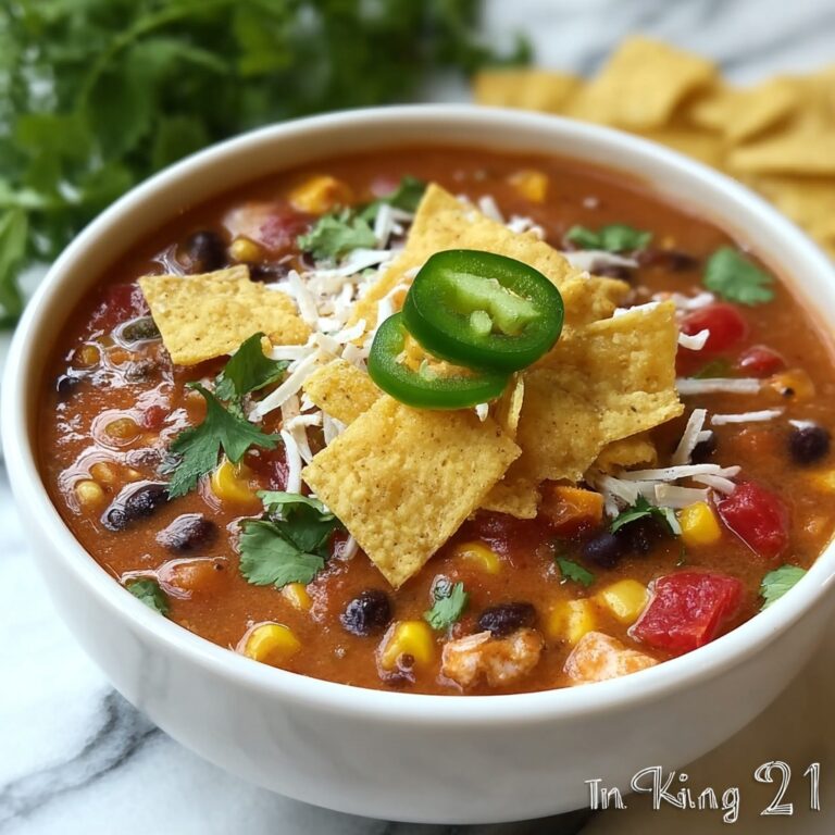 Vegetarian Slow Cooker Tortilla Soup Recipe