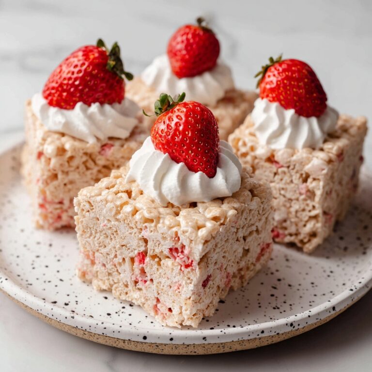 Strawberry Shortcake Rice Krispie Treats – Easy Pink Sweet Treat Recipe