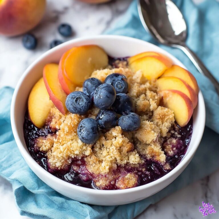 Crockpot Blueberry Peach Cobbler: An Easy and Delicious Dessert Recipe