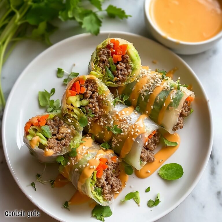 Big Mac-Inspired Rice Paper Rolls Recipe