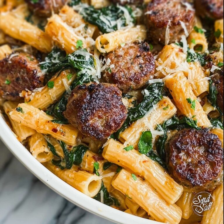 Cajun Sausage Pasta with Creamy Spicy Sauce Recipe