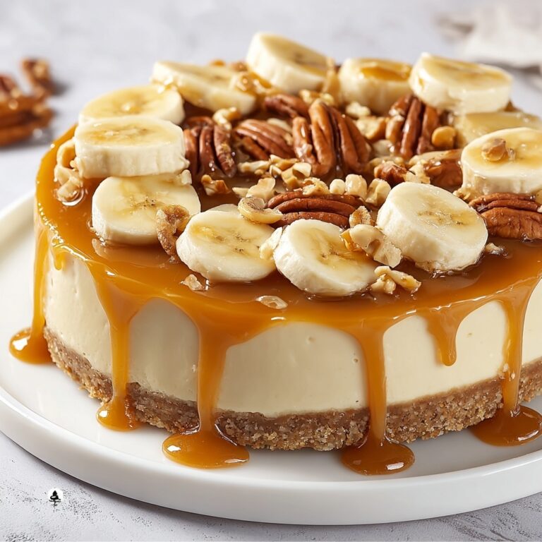 Banana Caramel Nut Cheesecake Recipe