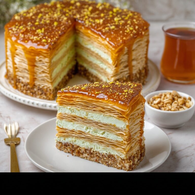 Honey Nut Layer Cake with Mascarpone Cream and Citrus Drizzle Recipe