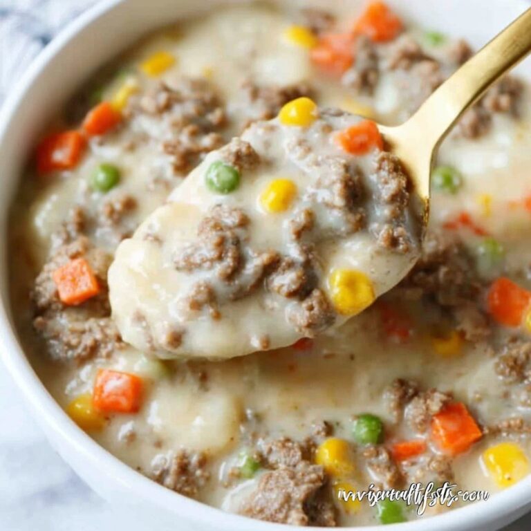 Ground Beef and Dumplings Soup Recipe