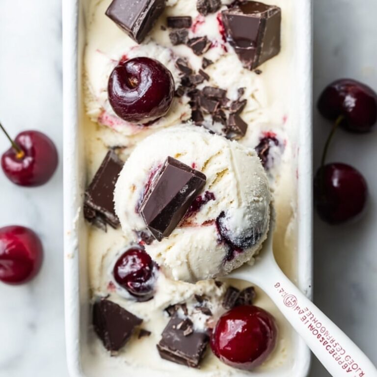 No-Churn Chocolate Cherry Ice Cream Recipe