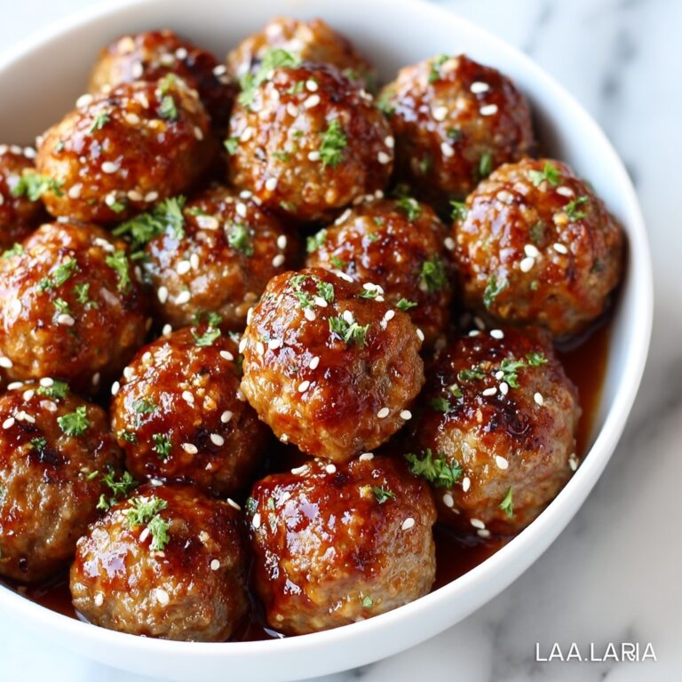 Honey Garlic Turkey Meatballs Recipe