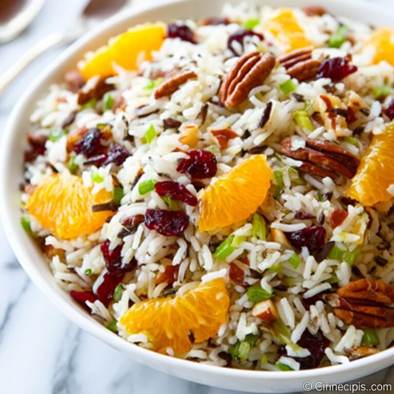 Wild Rice Salad with Orange and Cranberries Recipe