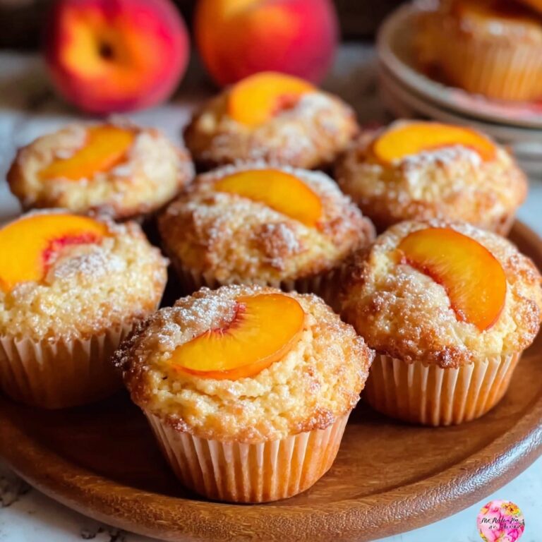 Peach Financiers: Elegant French Almond Cakes Recipe