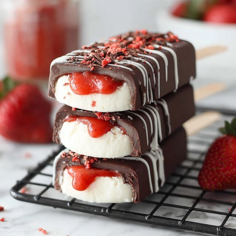 Strawberry Vegan Magnum Ice Creams Recipe