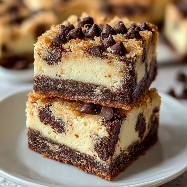 Keto Chocolate Chip Cookie Cheesecake Bars Recipe