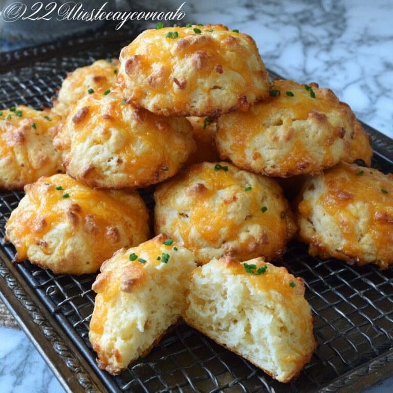 Cheddar Scallion Drop Biscuits Recipe