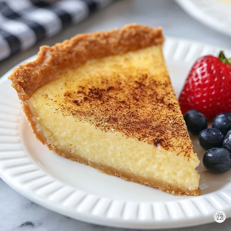 Egg Custard Pie Recipe