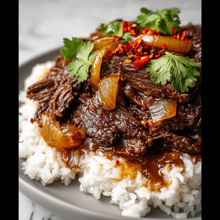 Sweet Savory Caramelized Pulled Beef Recipe