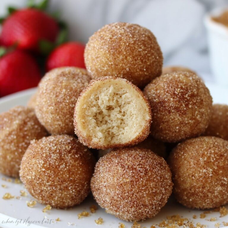 Mini Baked Cinnamon Sugar Donut Bites Recipe