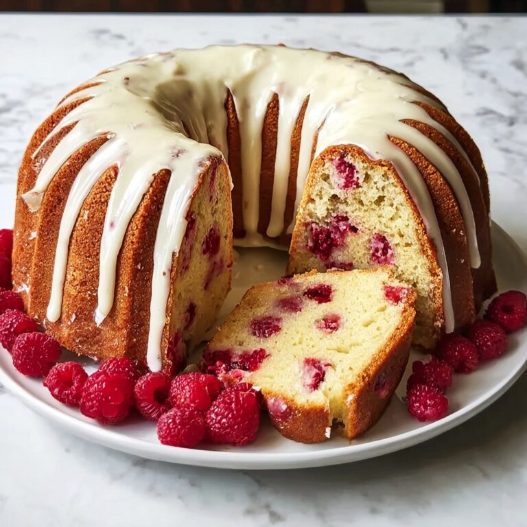 White Chocolate Raspberry Bundt Cake Recipe