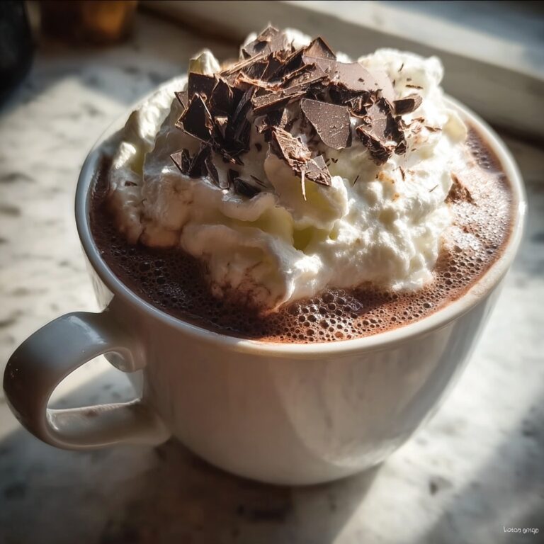 Hot Chocolate with Whipped Cream for Christmas Magic Recipe